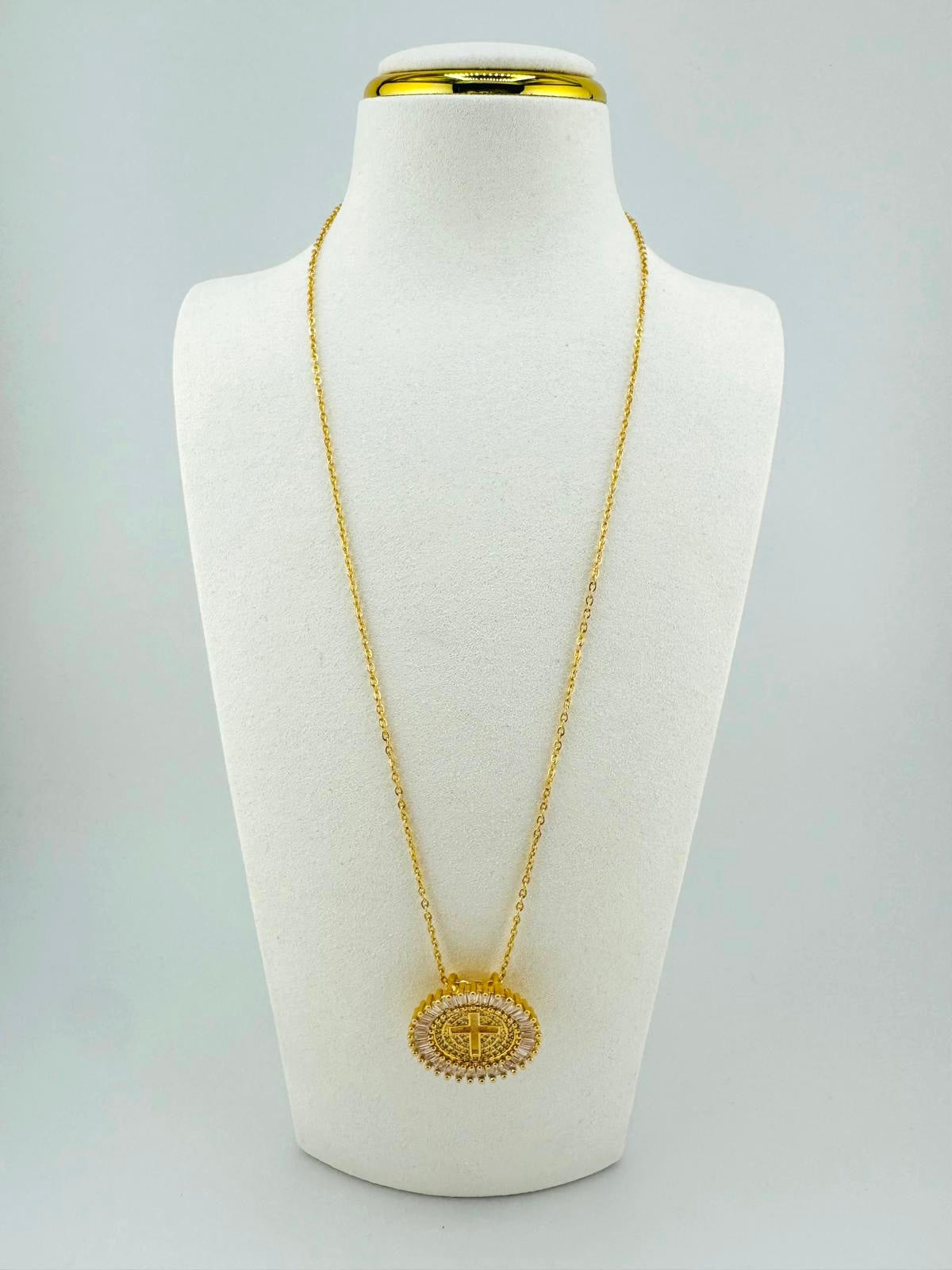 Skyla gold filled cross necklace