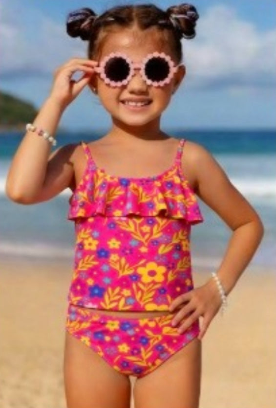 April 2 piece, Macrame Back kids swimwear
