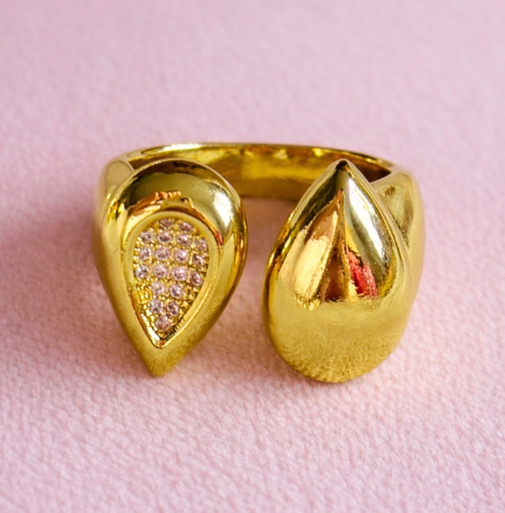 Kourtney 18k gold filled & Cubic Zirconia ring