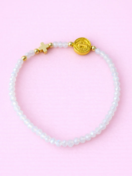 St. Benedict 18k gold filled bracelet
