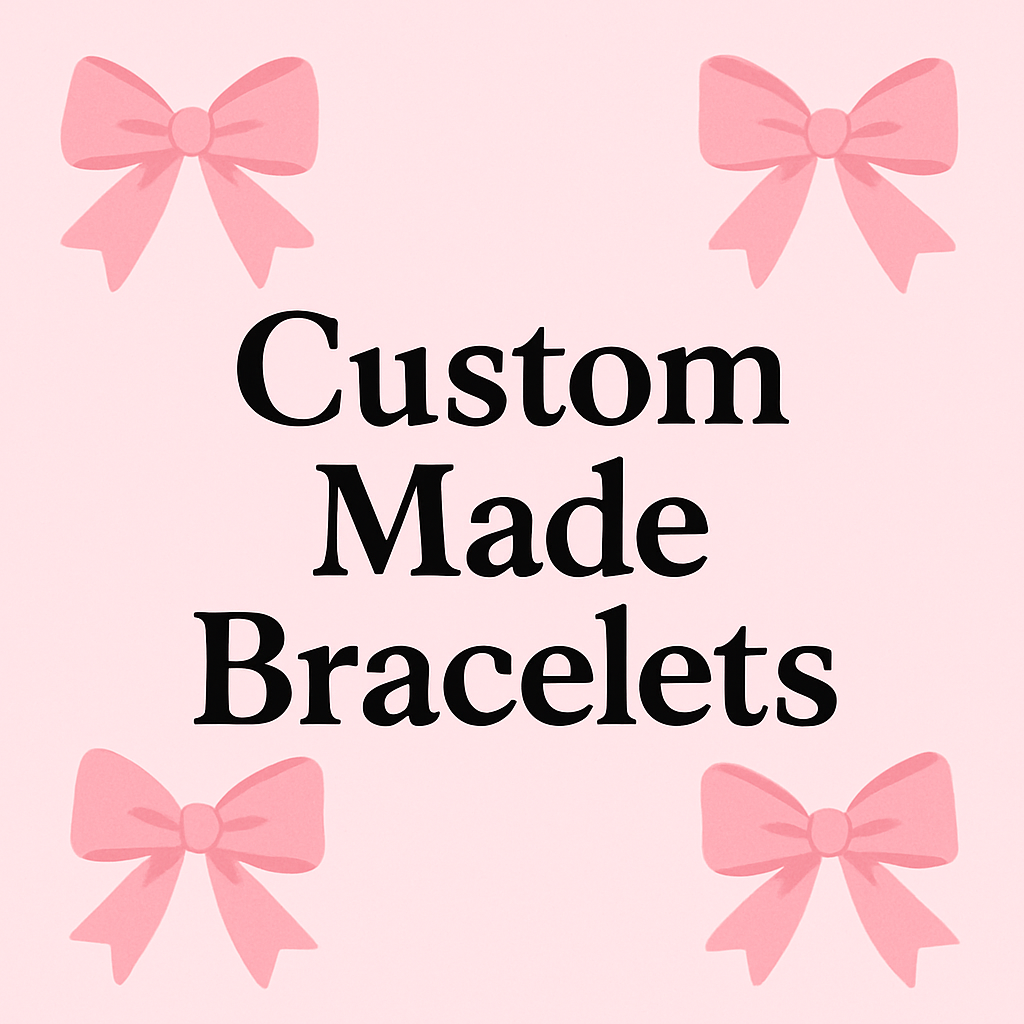 Custom Bracelet 18k gold filled and real fresh water pearls 6-8 letters and 2 pearls ( extra charms, additional cost ) 
Elastic stretch