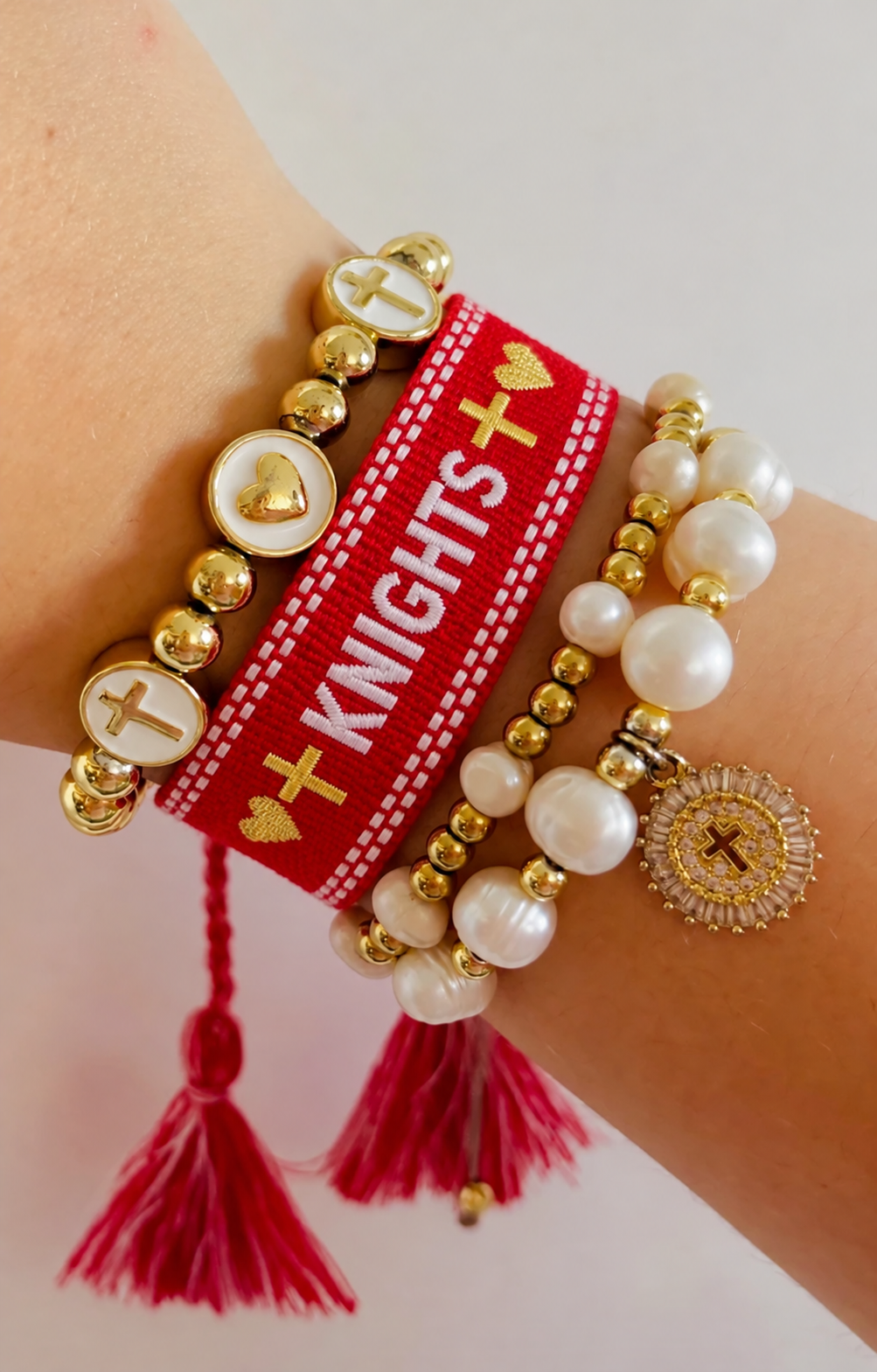 Knights KCS Woven adjustable Bracelet