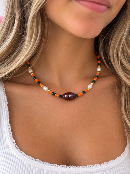 UM adjustable Football necklace
