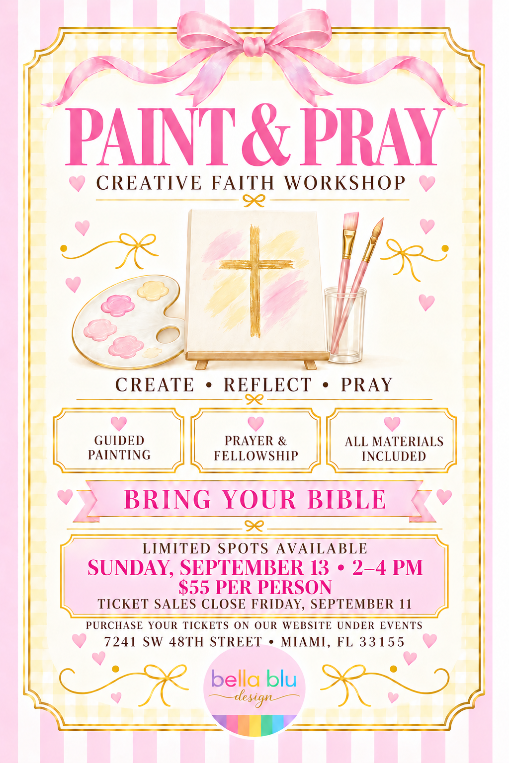 Paint & Pray Creative Faith Workshop September 13th