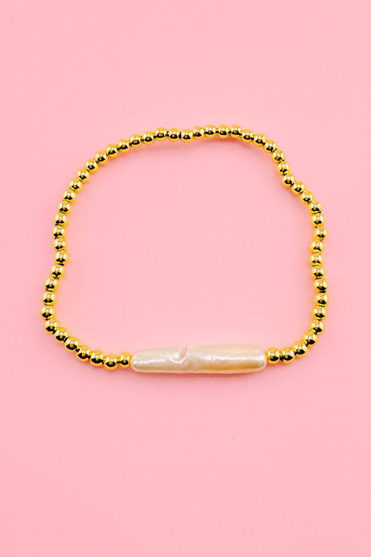 Irregular pearl bracelet