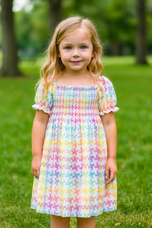 Liza chevron print summer dress