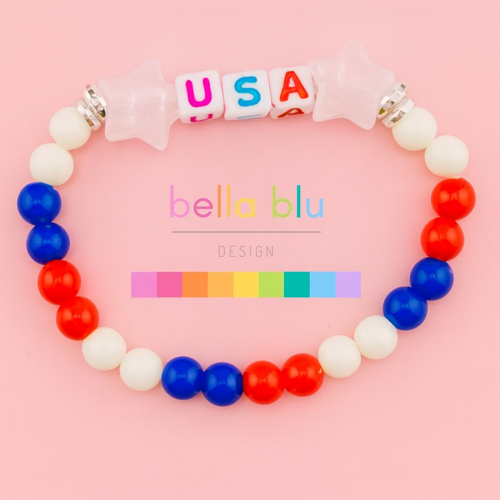 4th of July bracelet