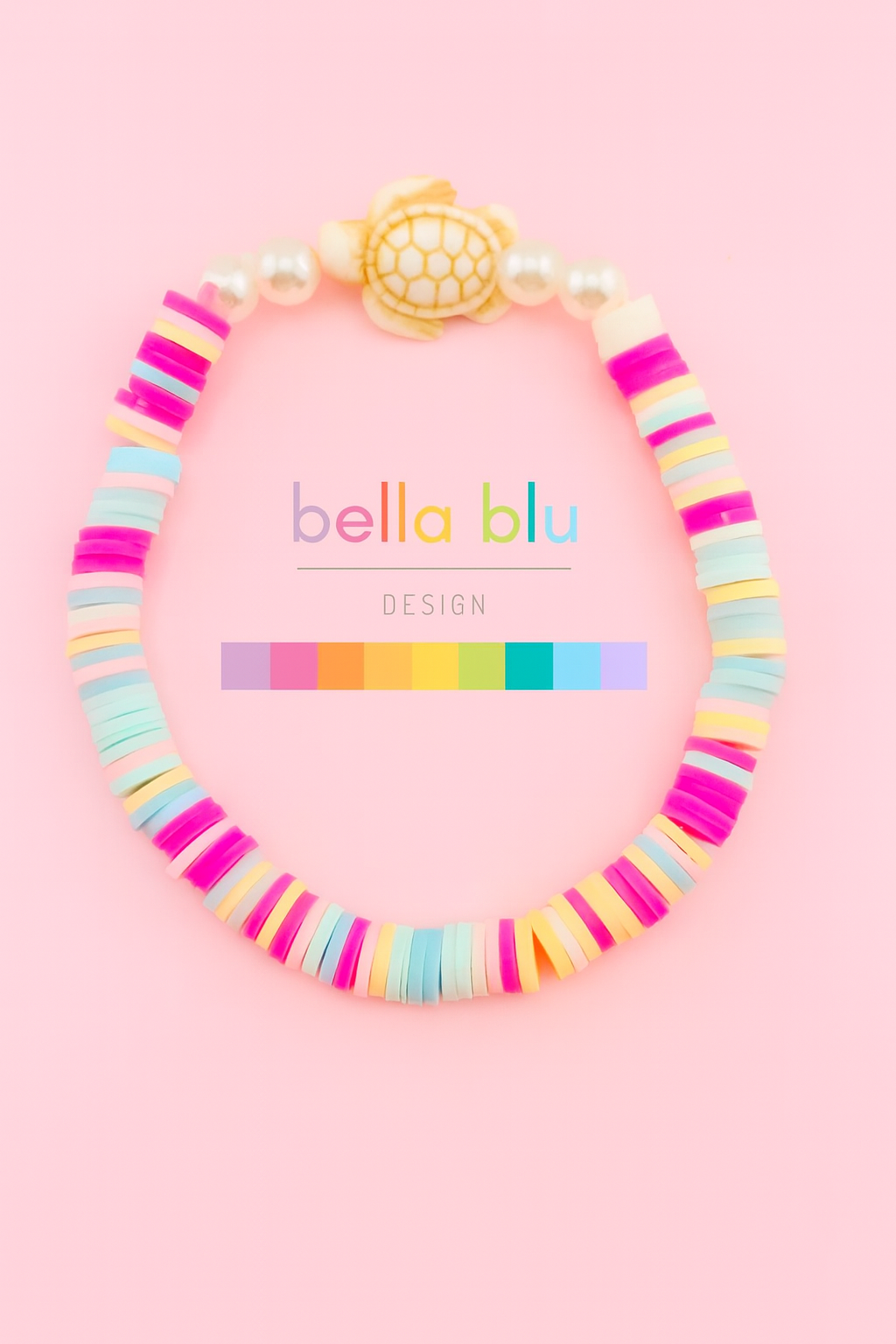 Mariana pink and blue bracelet