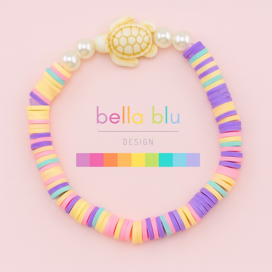 Rafaela purple multicolor stretch bracelet