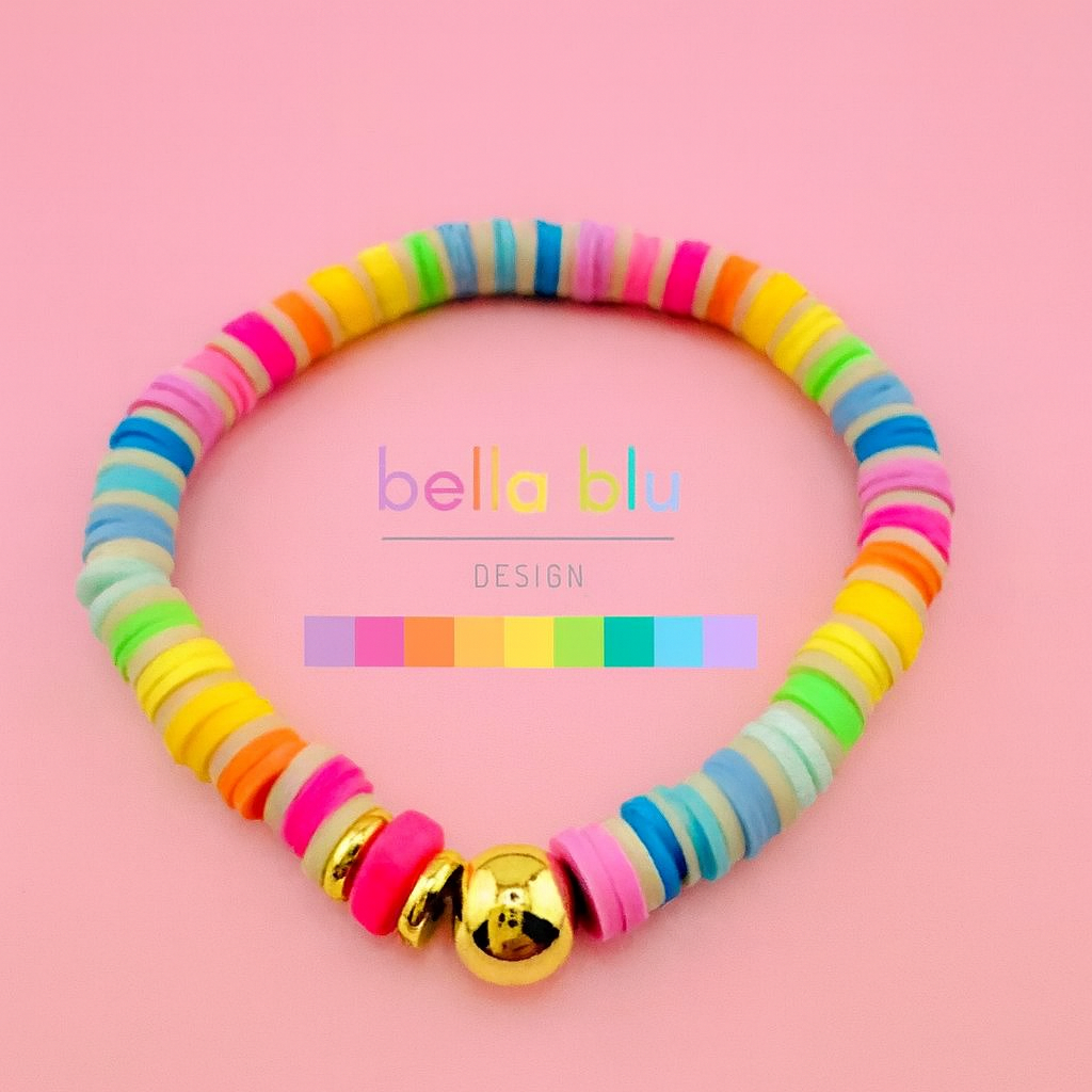 Kaylee multicolor gold filled bracelet