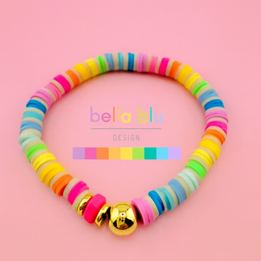 Kaylee multicolor gold filled bracelet