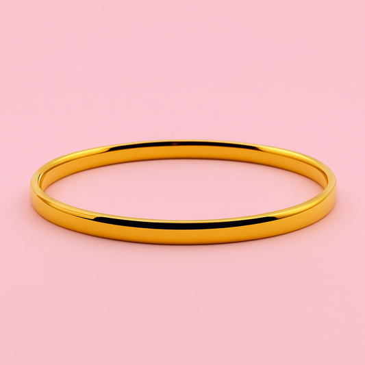 Miranda 18k gold filled bangle bracelet