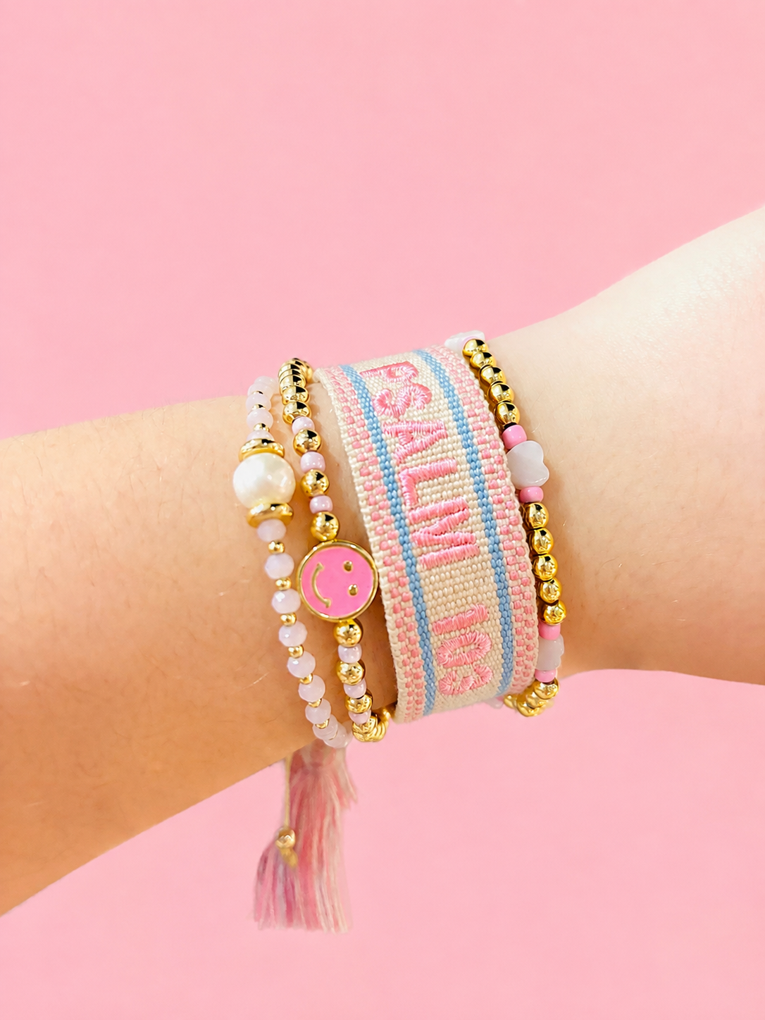 Psalm 103 Woven, Kirsten, Beverly & Shiloh Bracelet Bundle | Adjustable Woven, Gold Filled & Freshwater Pearl Jewelry Set