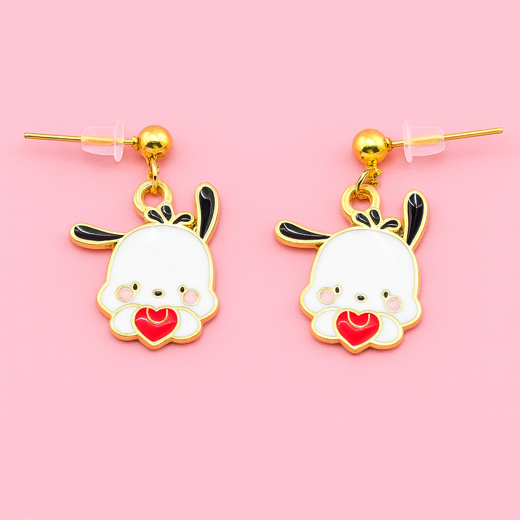 Pochaco dangle gold filled earrings