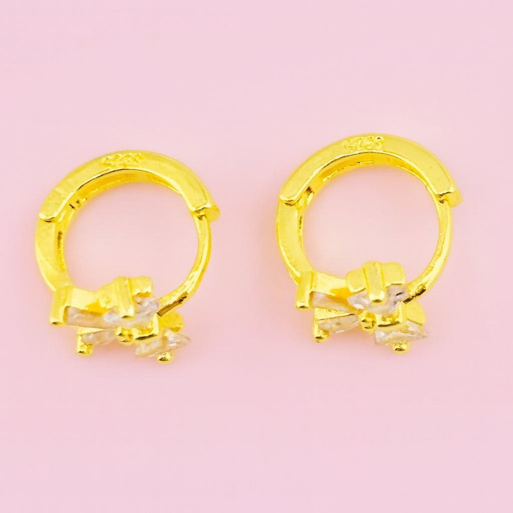 Amina 18k gold filled cubic zirconia earrings