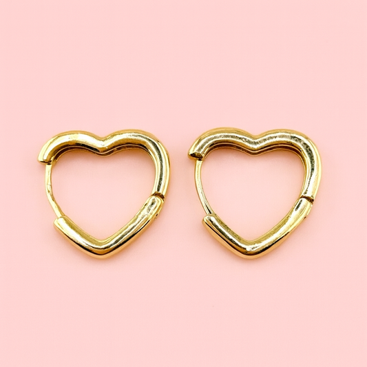 Eminating love peruvian earrings with 18k gold filled with cubic zircoinia