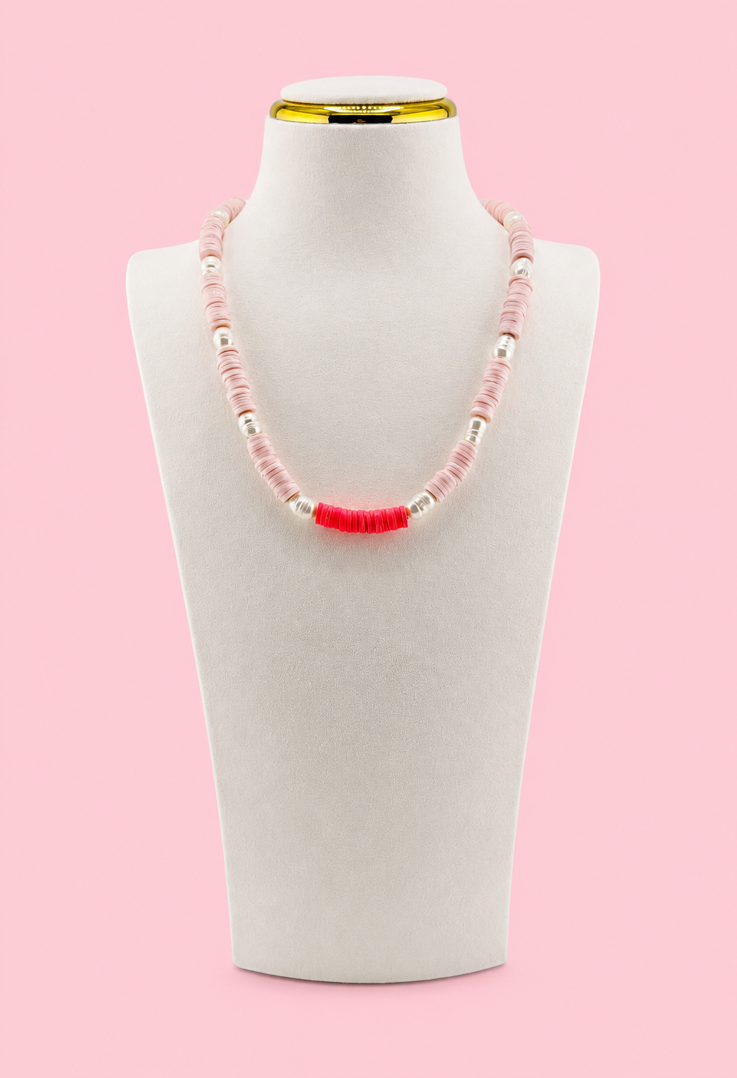 Fresh water pearl pink necklace
