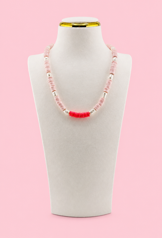 Fresh water pearl pink necklace