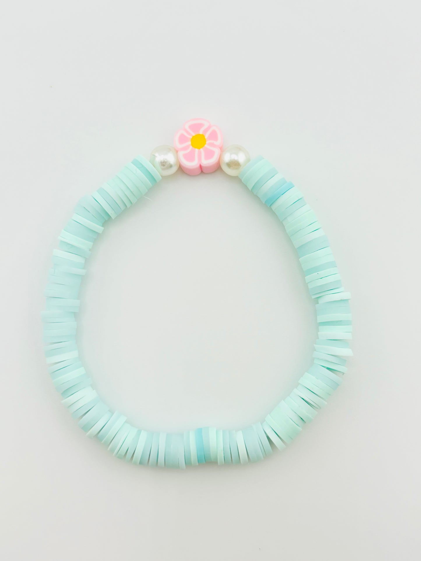 Alyssa light blue beaded bracelet