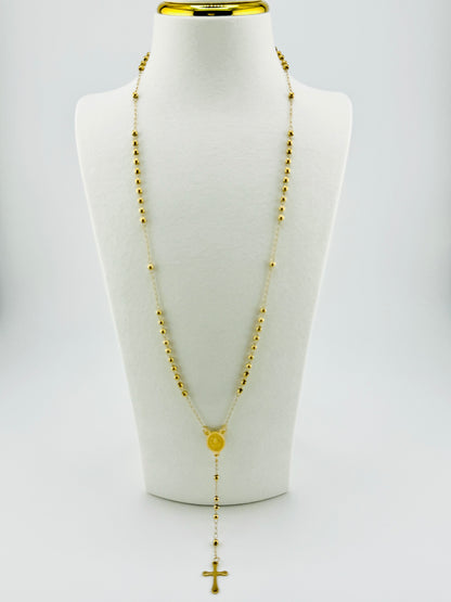 Alaina rosary in stainless steel