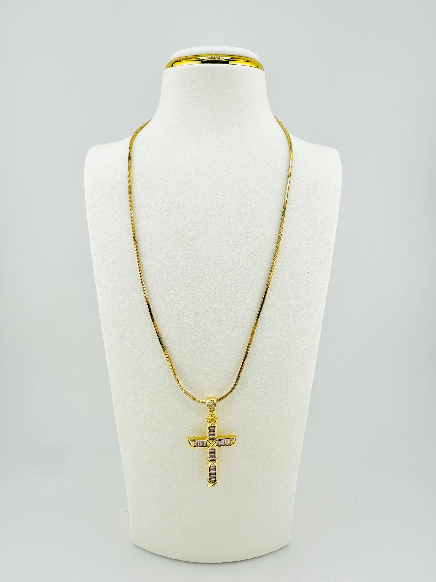 Lavender 18k gold filled necklace