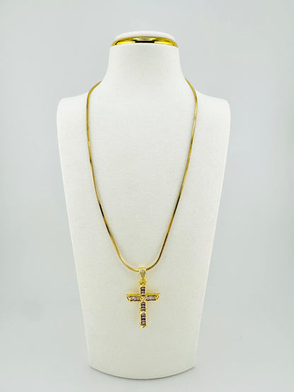 Lavender 18k gold filled necklace