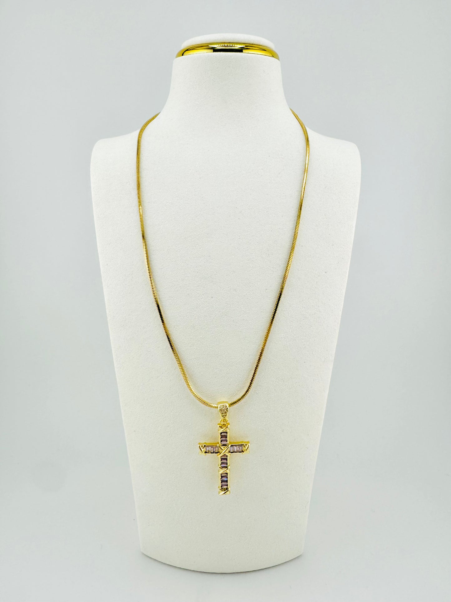 Lavender 18k gold filled necklace