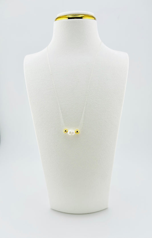 Paris fresh water pearl 18k gold filled