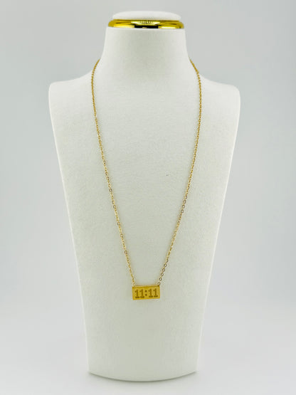 11:11 18k gold filled  Necklace
