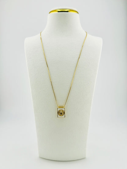 Saint Benedit 18k gold filled necklace