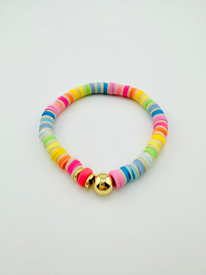 Kaylee multicolor gold filled bracelet