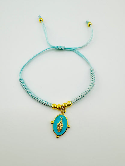 Virgin of Guadalupe turquoise bracelet