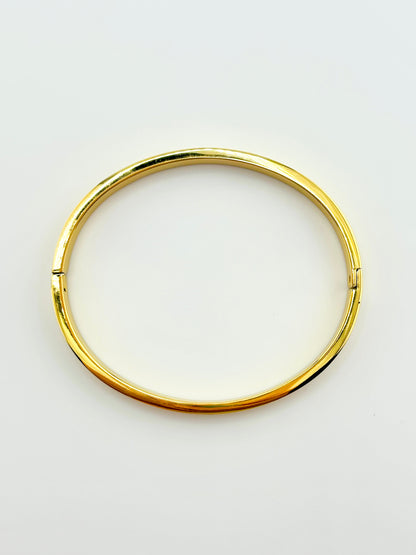Barbara texture gold filled bangle bracelet