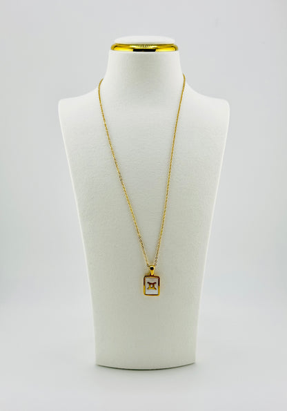 Gemini gold filled zodiac sign necklace