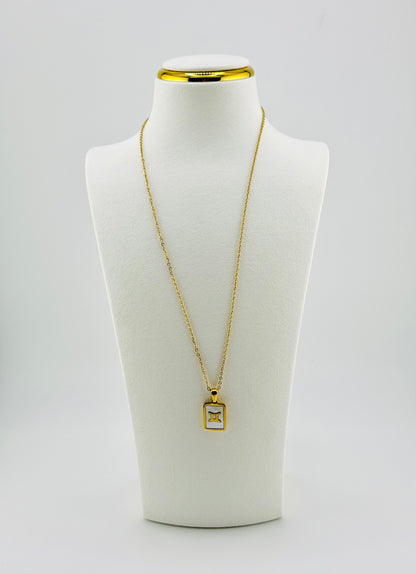 Gemini gold filled zodiac sign necklace