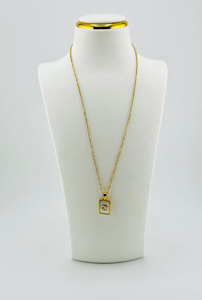 Cancer gold filled zodiac sign necklace