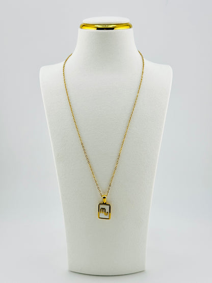 Scorpio gold filled zodiac sign necklace