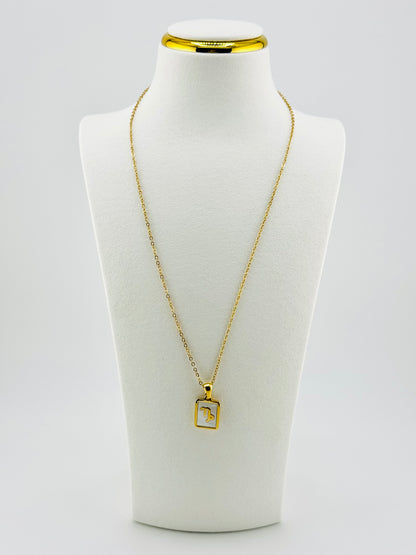 Capricorn gold filled zodiac sign necklace