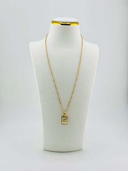 Aquarius gold filled zodiac sign bracelet