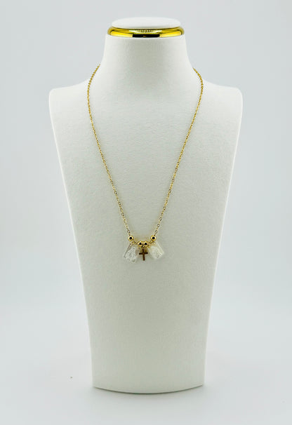 Miraya cross gold filled necklace