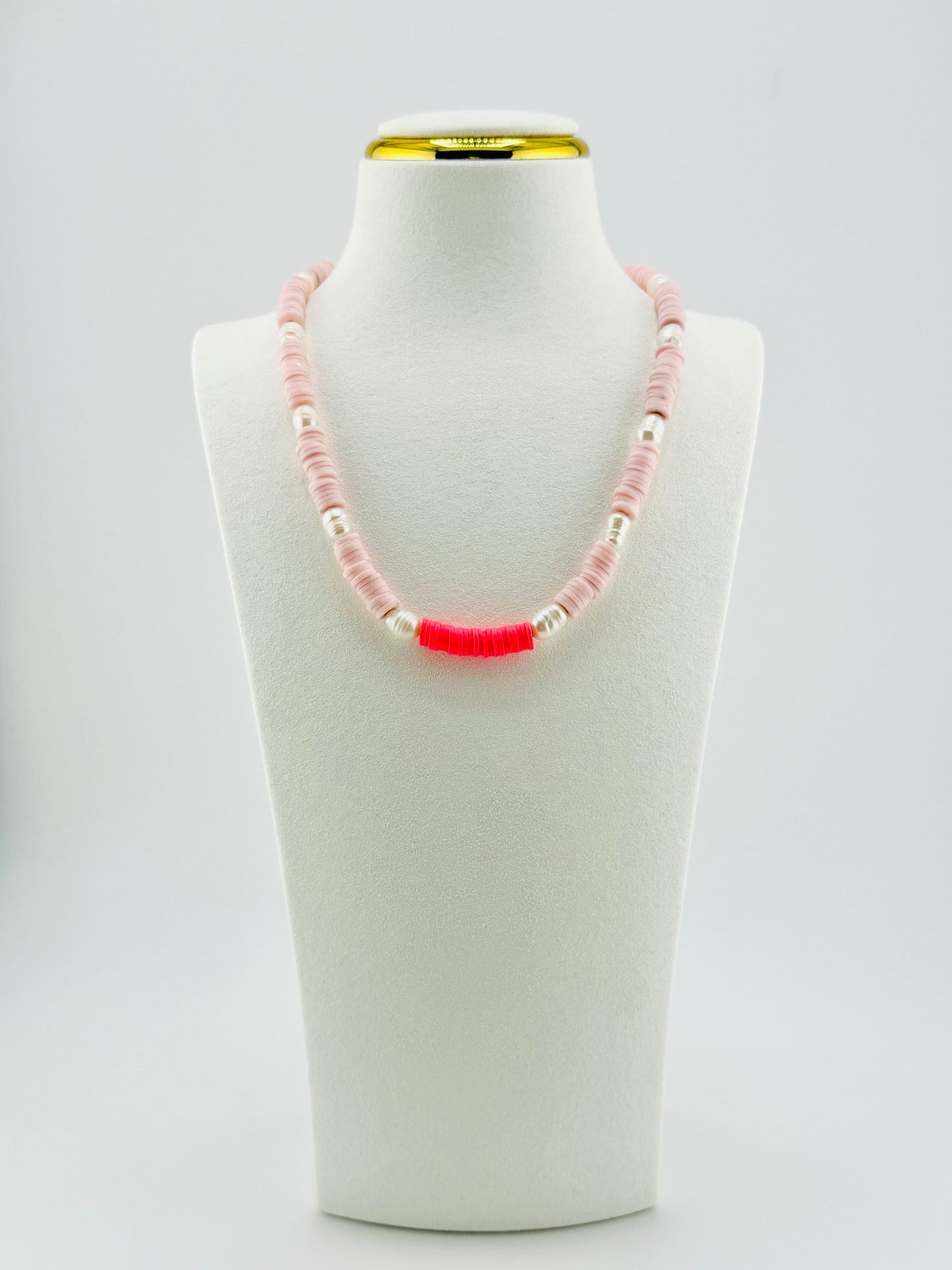 fresh water pearl pink necklace