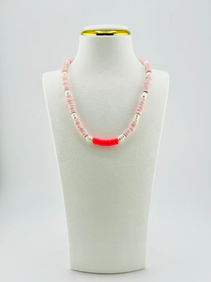 fresh water pearl pink necklace