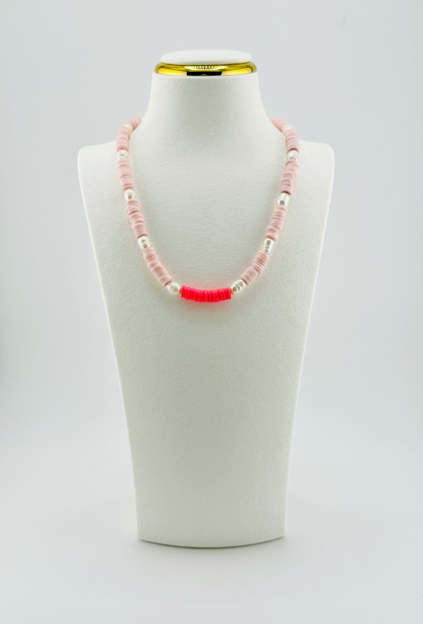 fresh water pearl pink necklace