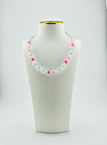 Nari colorful transparent necklace