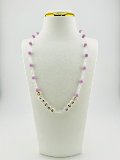 Speak now Taylor Swift inspired necklace