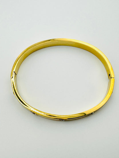 Giorgia rhinestone stainless steel bangle bracelet