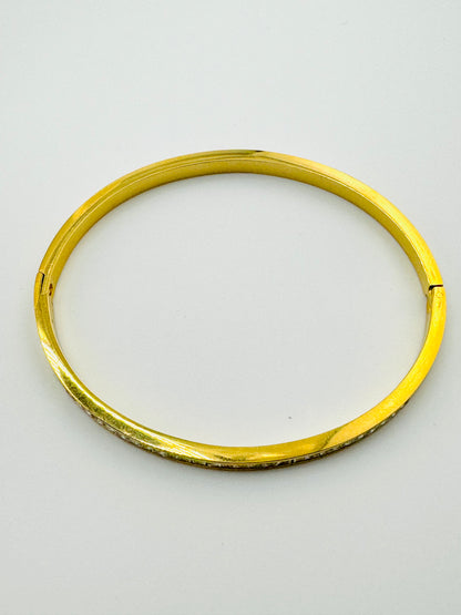Autumn stainless steel bangle bracelet
