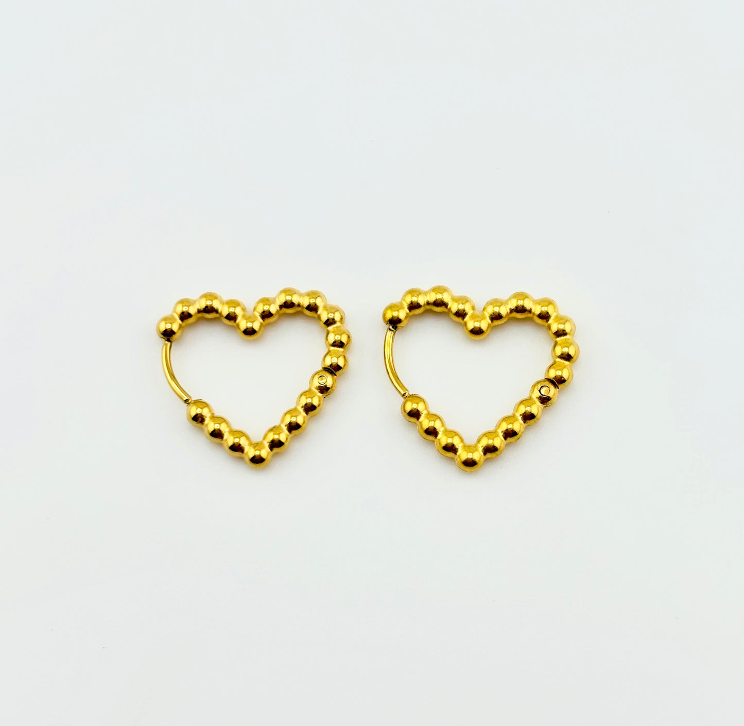 Radiating love stainless steel earrings