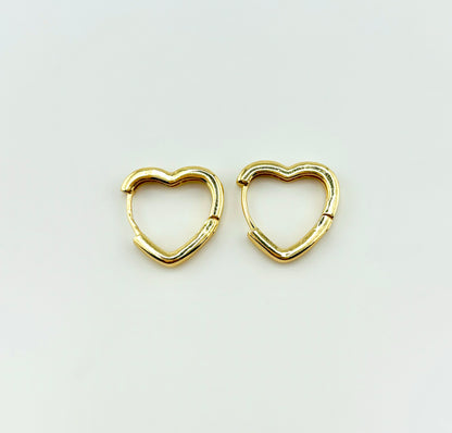 Eminating love peruvian earrings with 18k gold filled with cubic zircoinia