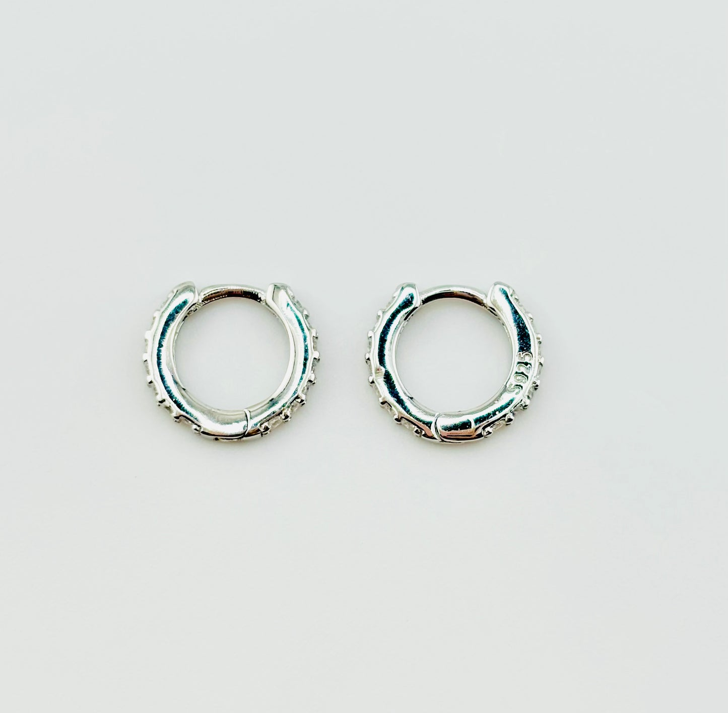 Carmen sterling silver earrings with rhinestones
